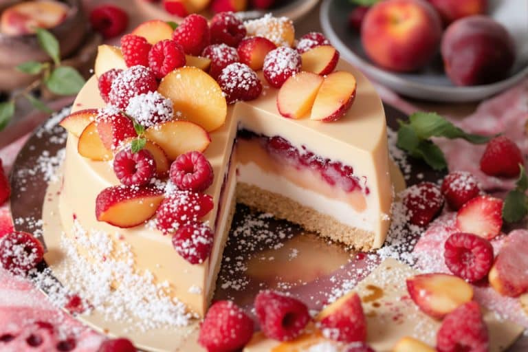 entremet peche
