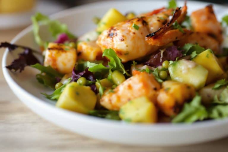 salade mangue avocat crevette