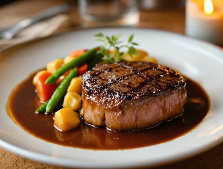 filet mignon et accompagnement