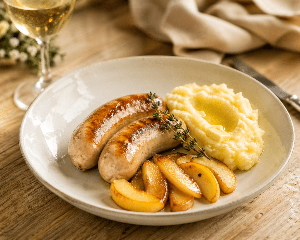 recette boudin blanc accompagnement