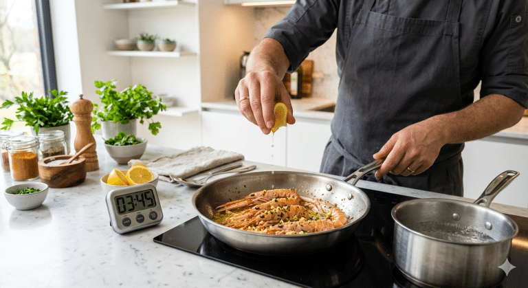 cuisson des langoustines