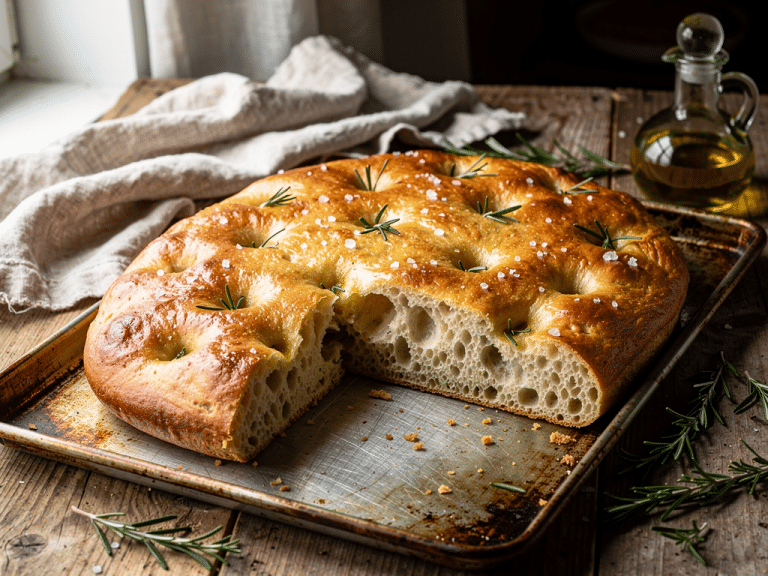 recette focaccia cyril lignac