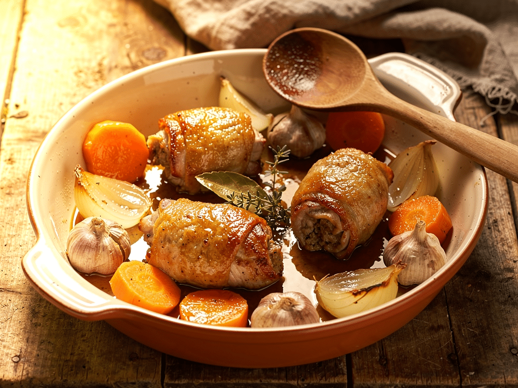 Paupiette de porc au four