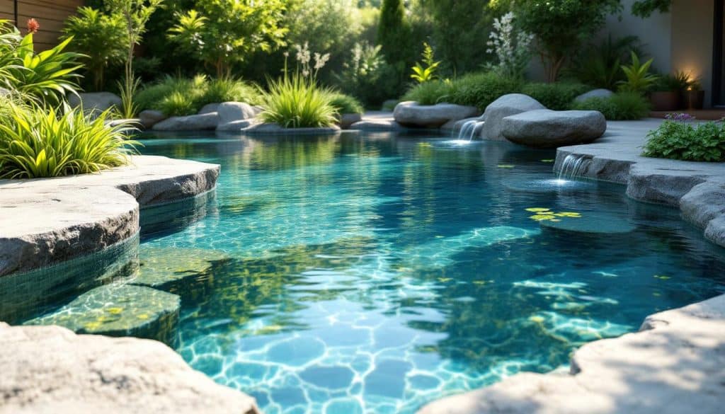 découvrez nos piscines naturalistes alliant esthétique naturelle et respect de l'environnement, sans utilisation de produits chimiques pour une baignade pure et saine.
