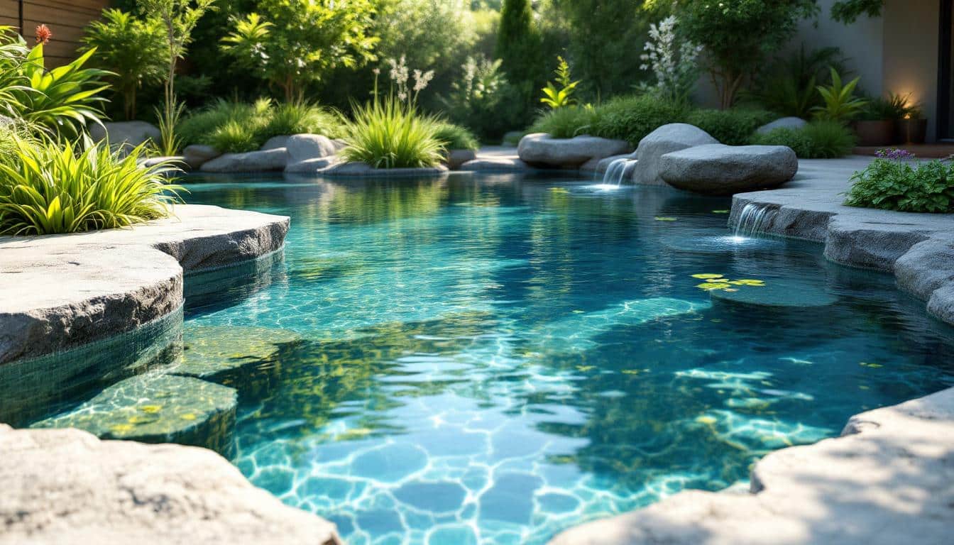 découvrez nos piscines naturalistes alliant esthétique naturelle et respect de l'environnement, sans utilisation de produits chimiques pour une baignade pure et saine.