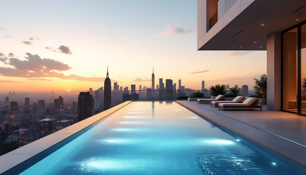 découvrez nos services de design et installation de piscines à débordement pour un effet infini et une élégance sans limites dans votre espace extérieur.