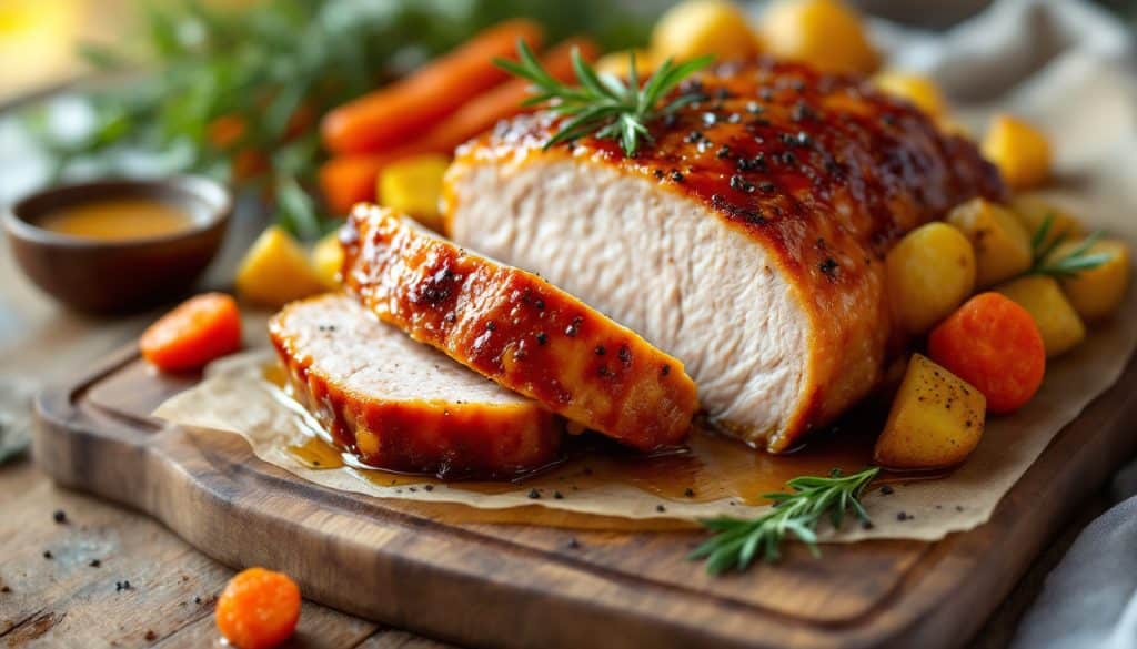 découvrez notre recette facile et savoureuse de rôti de porc au miel, idéale pour un repas gourmand et rapide à préparer.