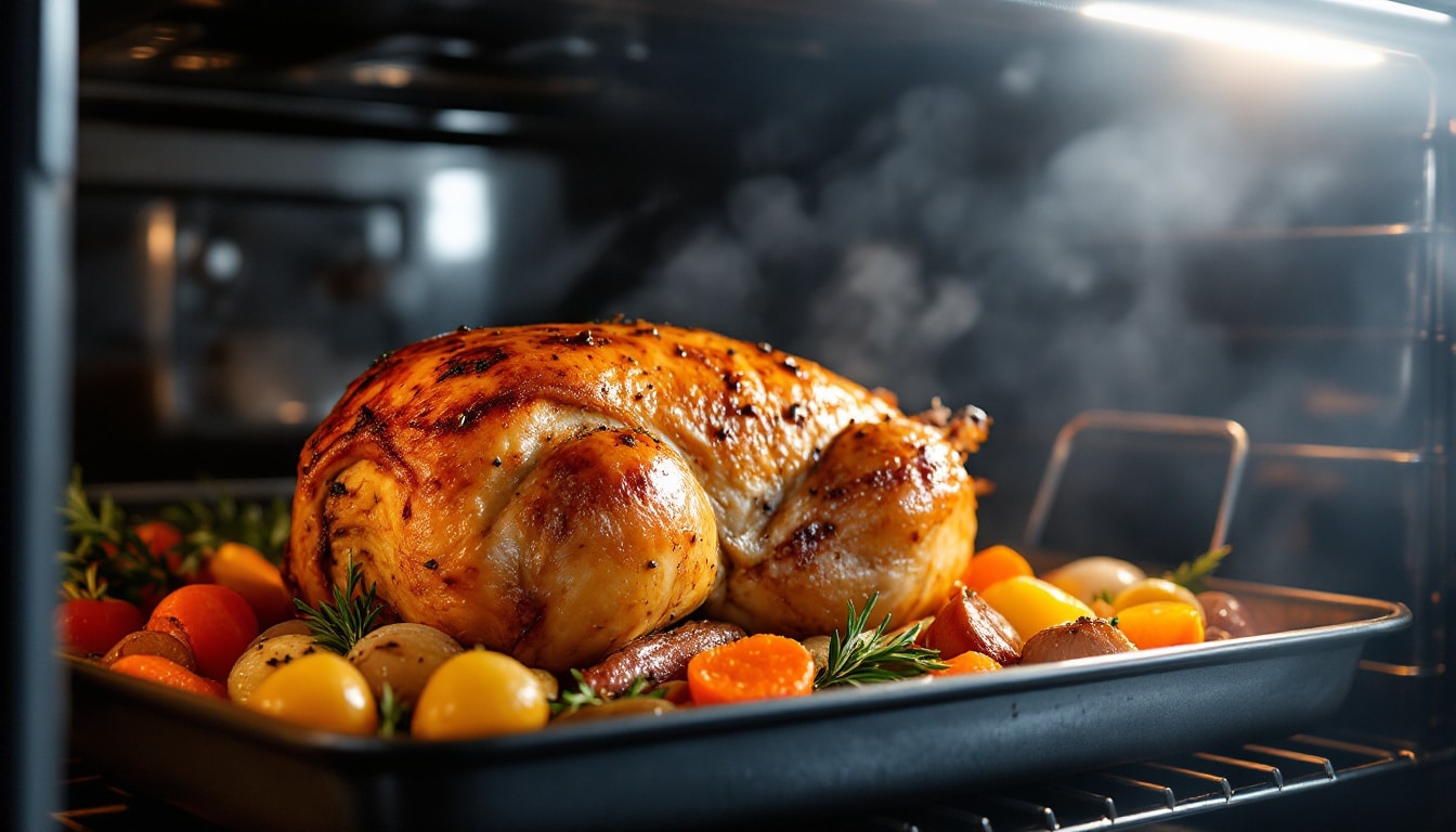 découvrez le temps de cuisson optimal pour un rôti de pintade farcie au four à 180°c, pour une viande tendre et savoureuse à chaque fois.