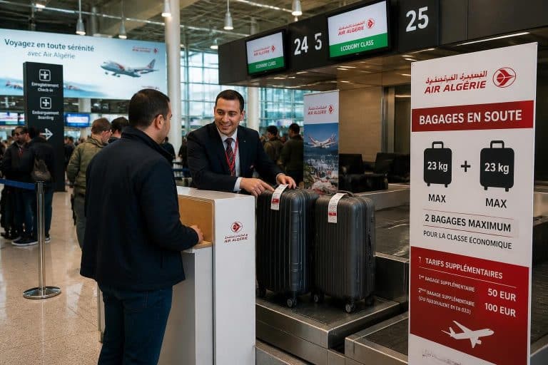 découvrez les conditions et tarifs pour emporter 2 bagages en soute avec air algérie. informez-vous sur les règles, les frais et les options disponibles pour votre voyage.