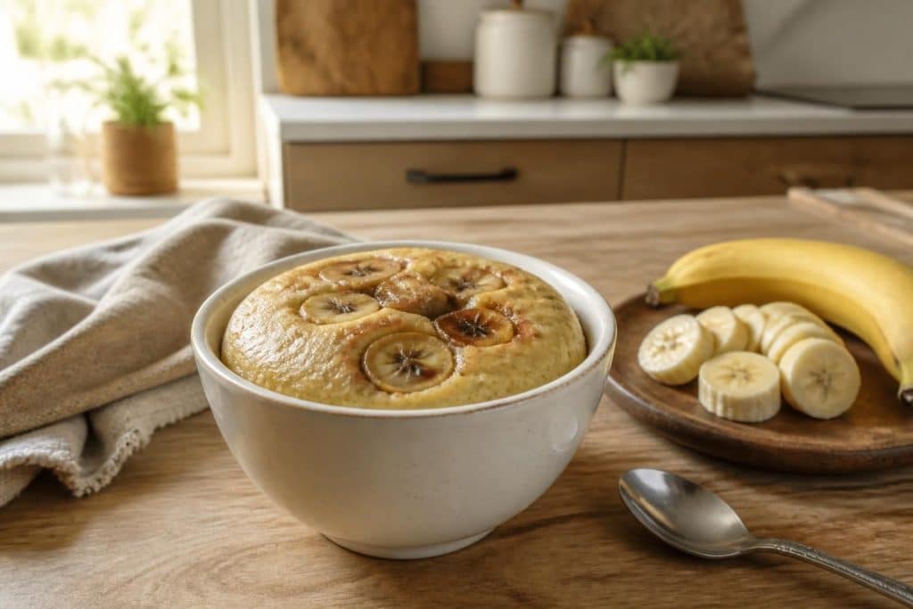 découvrez notre recette facile de bowl cake banane rapide et moelleux, idéale pour un petit-déjeuner gourmand et sain en quelques minutes.