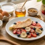 découvrez une recette facile de crêpe healthy avec des ingrédients naturels pour un délicieux petit-déjeuner équilibré et gourmand.