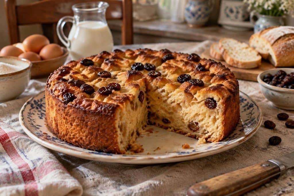 découvrez la recette traditionnelle du gâteau de pain de grand-mère : un dessert simple, gourmand et anti-gaspillage, parfait pour utiliser le pain rassis.