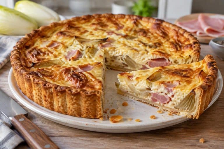 préparez une tarte aux endives et au jambon facile et rapide, avec une garniture fondante et savoureuse. une recette idéale pour un repas simple et gourmand.