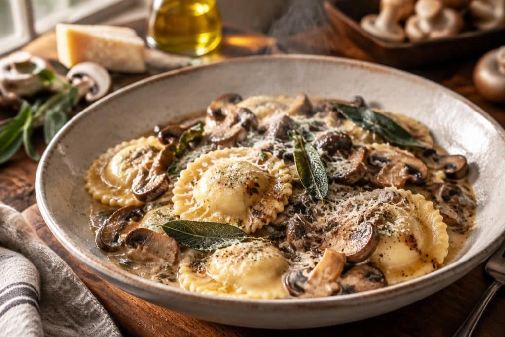 découvrez une recette facile et savoureuse de ravioli aux champignons, avec une farce fondante et des saveurs réconfortantes. idéale pour un repas gourmand !