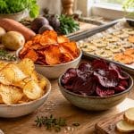 découvrez des recettes faciles de chips maison au four : des astuces simples pour obtenir des chips dorées, légères et bien croustillantes.